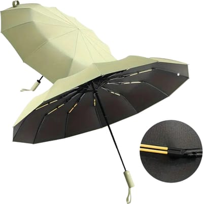 Livano Moderne Golf Paraplu - Stormparaplu - Opvouwbaar - Windproof - Stormproef - UV Bescherming - Umbrella - Draagbaar - Lichtgroen
