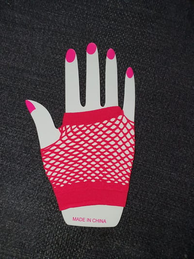 10X Paar korte nethandschoenen - Rood