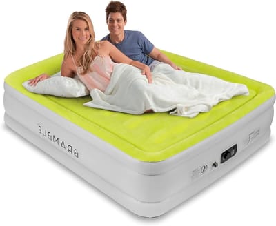 Luchtbed - Opblaasbaar Bed - Comfortabel Slapen - Ingebouwde Pomp - 200 x 150 cm - Grijs
