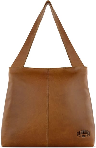 KLONDIKE 1896 Leren Schoudertas Rush Katrina Shopper Cognac Bruine