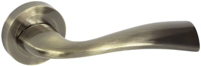 Domino® Deurklink FLY R ECO M3 - Graffiti Bruin - Deurkruk, Deurbeslag, Deurklinken voor Binnen - Deurbeslag van aluminium - Deurklink voor kamerdeur, kantoordeur, kelderdeur en binnendeur