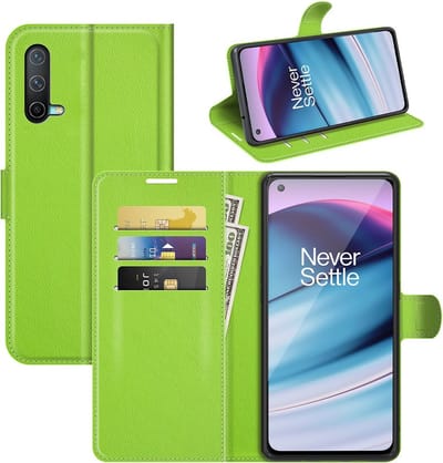 Coverup Hoesje - Geschikt voor OnePlus Nord CE 5G Hoesje - Coverup Book Case - Groen