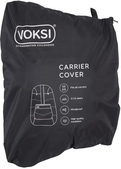 Voksi Draagzak Cover - Universele draagzak cover - Wind-regenhoes voor draagzak - Draagzak accessoire - Black