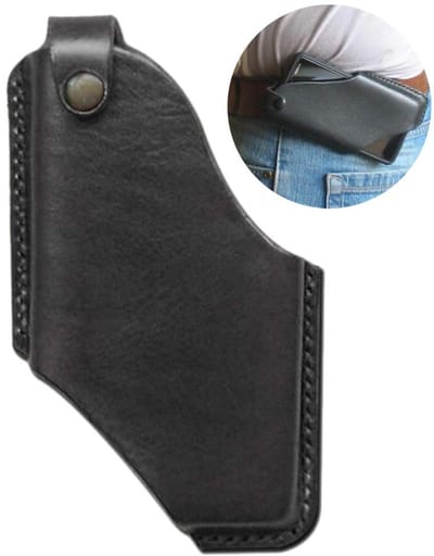 Dailygoods- Riemtasje Draagbaar - Telefoonholster - PU-leer - Riemlus/Riemclip - Geschikt voor Wandelen/Klimmen - Gemakkelijke Toegang