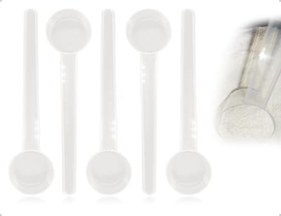 Set van 5 transparante maatlepels voor koken en bakken, ideaal voor poeders, koffie en kruiden