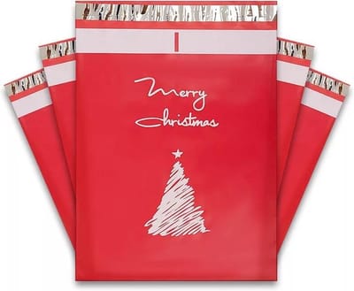 Repus 20 stuks Verzendzak kerst 26x33CM | Webshop | Verzendenveloppen | Koerierszakken | Verzendmateriaal | Maillingbags | Kerst |Kerstverzendzakken |