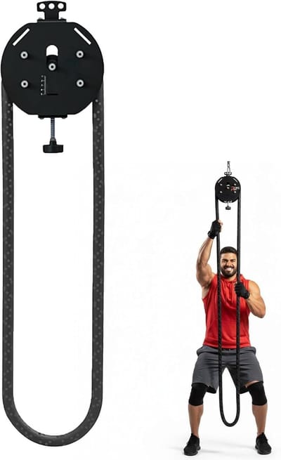 Kabelmachine Lichaamstraining - Thuis Fitnessapparaat - Kracht en Coördinatie - Direct Gebruik Klaar - 30 Kg Weerstand - Zwart