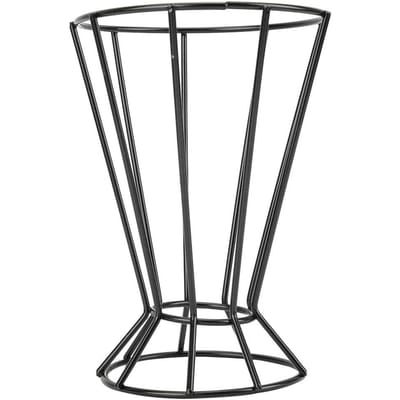 IJzeren Enneagon Torenvormige Geometrische Plantenstandaard Bloemenhanger Tuin Plantenrek (Zwart) zwart