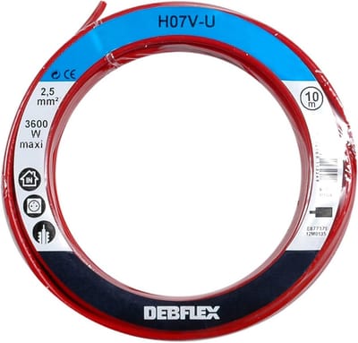 Elektrische Kabel - Stroomkabel - Huishoudelijk Gebruik - Milieuvriendelijk Materiaal - 10 Meter - Rood