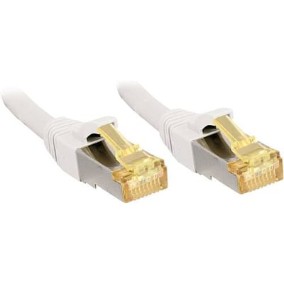 LINDY 47328 RJ45 Netwerkkabel, patchkabel CAT 6a (losse kabel CAT 7) S/FTP 10.00 m Wit Afgeschermd 1 stuk(s)
