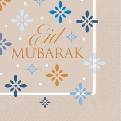 Amscan by Riethmuller - Riethmüller - Servetten - Eid Mubarak (16 stuks)