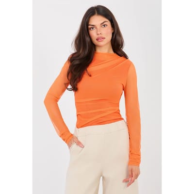 Elira Mesh Top - Oranje / One Size