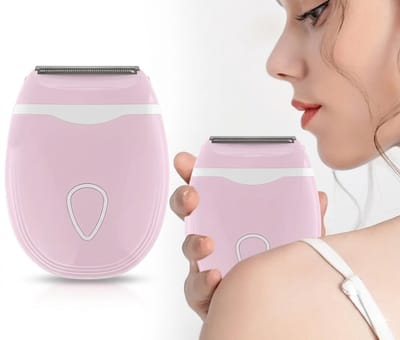Elektrisch scheerapparaat voor dames - oplaadbaar ontharingsapparaat - Intiem & Lichaam - Draadloze Trimmer - voor Oksels, Benen en Armen - Nat & Droog Gebruik - Roze - Voor een Zijdezachte Huid - Pijnloos & Comfortabel