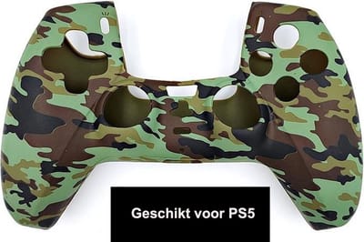 CHPN - Controller hoesje - Geschikt voor PS5 - Print - Camouflage - Skin voor Playstation 5 controller - Beschermhoes - Siliconen - Accessoires voor Playstation 5 - Universeel