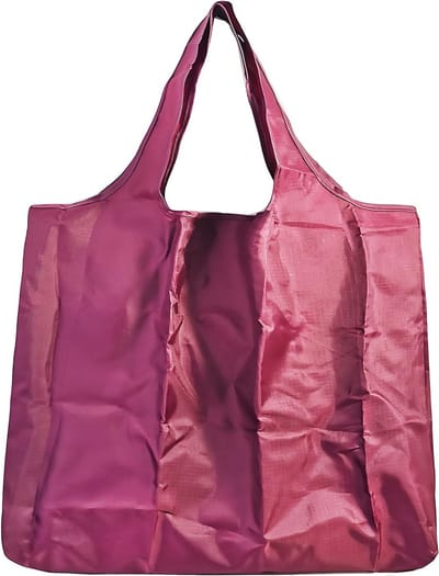 Grote Vouwbare Tas, 43 x 66 cm, Herbruikbare Winkeltas, Lichtgewicht Handtas, Sneldrogend en Scheurvast voor Winkelen, Reizen en Uitjes