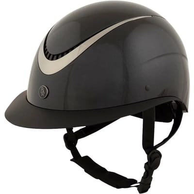 Rijhelm met polovizier BR Equitation Thêta Plus Glossy