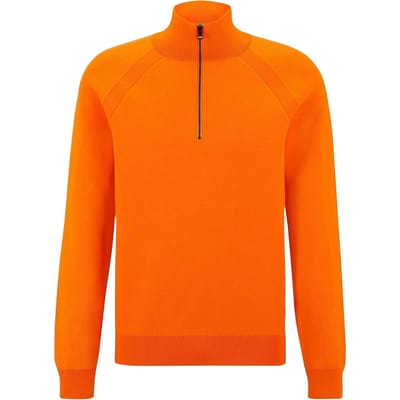 Boss Fijn gebreide sweater voor volwassenen (Helder oranje)