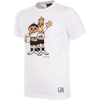 COPA - Duitsland 1974 WK Tip en Tap Mascot T-Shirt - Heren - Wit - XS