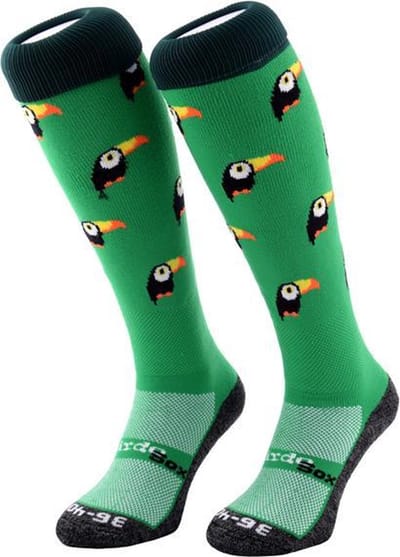 WeirdoSox Toekan sportsokken, hockeysokken, voetbalsokken - Maat 31/35