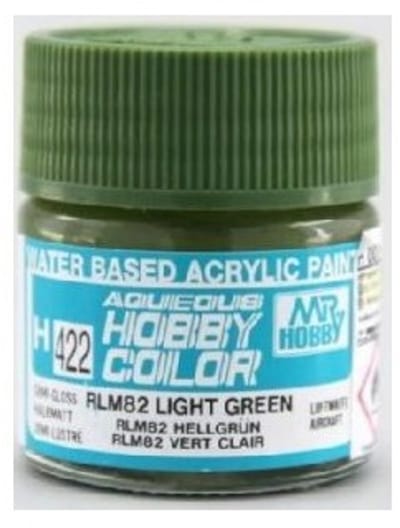 Gunze H-422 - RLM82 Dark Green Sg - Mr. Hobby Aqueous Modelbouwverf 10ml