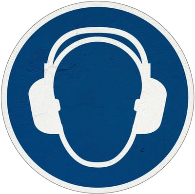 Oorkap verplicht gebodsbord - M003 | Sign Again materiaal | 20 cm