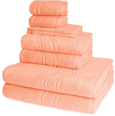 Ross Dames en Heren 2 X Washand 2 X gasten- 2 X douche- 2 X handdoek in een set Cashmere feeling