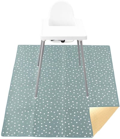 Dailygoods- Stoelmat Antislip Waterdicht - Speelmat Baby - Hoge Speelmat - Draagbare Morsbeschermer - Polyestervezel - 110x110 cm