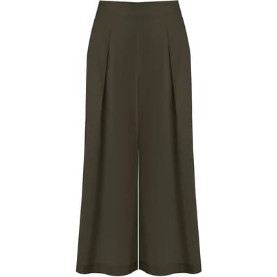 Katoenen broek voor vrouwen Mat Fashion Wide Leg