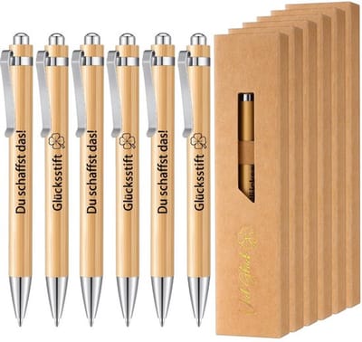 SPHProducts - Motiverende balpen set - Houten pennen - Inspirerende