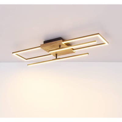 Globo - plafonniere - Kendra - zwart - metaal - LED - 67276-24