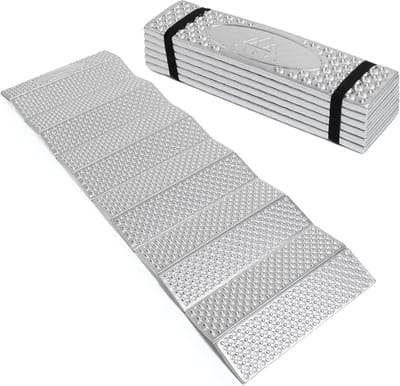 Isolatiemat Outdoor - Lichtgewicht Schuimmat - Kamperen Wandelen - Aluminium Isolatie - 180x57x1 cm - Groen