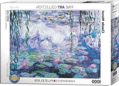 Legpuzzel Waterlelies - Puzzel 1000 stukjes - Ontspannen Tijdverdrijf - Klassiek Kunstwerk - 68x48 cm - Kleurrijk