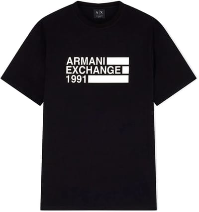 Armani Exchange Xm002788_af10356 T-shirt Met Korte Mouwen Zwart XS Man