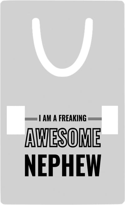 Hacebo® - I am a freaking awesome nephew metalen boekenlegger - de meest geweldigste neef - verjaardagscadeau - verjaardag - cadeau - cadeautje voor neef - neef artikelen - kado - geschenk - gift Bladwijzer boekenleggers - 7.6 cm x 5cm