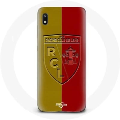Coque - Maniacase - Samsung Galaxy A10 - Souple - Logo jaune et rouge - Protection décorative noir