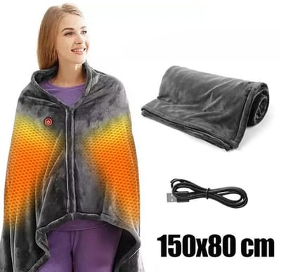 Milova Elektrische deken - Omslagdeken - Verwarmingsdeken - Lichaamsverwarmer - Winterdeken - 150x80 - Fleece deken