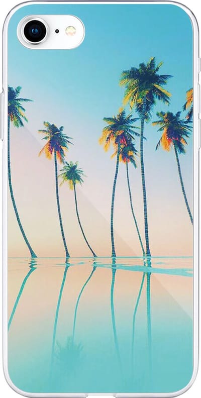 Bigben Connected, Hoesje geschikt voor iPhone 6 / 6S / 7 / 8 / SE (2022) - Hars Semi-hardcase met Geprinte Patronen, Meerkleurig