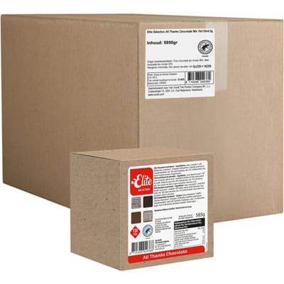 Chocolade Elite selection all thanks mix doos 130 stuks