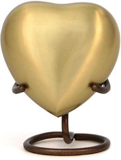 Grecian Bronze hart - Asbeeld Dieren Urn Voor Uw Geliefde Dier - Kat - Hond - Paard - Konijn 50 ML