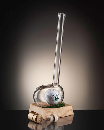 Heritage Glasses - Novelty 200ml Golf Club Whiskey navulbare Decanter - Perfecte Cadeau voor de whiskyliefhebber!