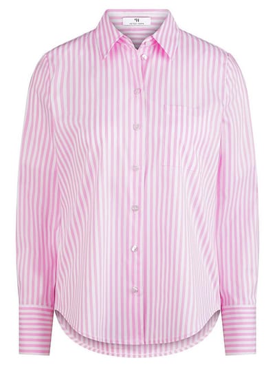 Lange blouse lange mouwen Van Peter Hahn wit