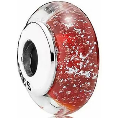 Kleurrijke Murano Glas Echt Koper Bloem Blad Kosmische Regenboog Bedels Kralen Voor Armbanden DoeHetZelf Vrouwen Sieraden Cadeaus brown