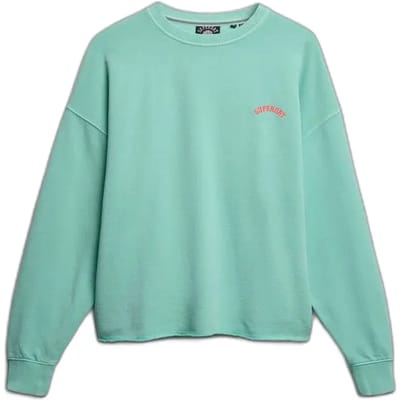 Superdry - Essential Logo sweatshirt met ronde hals en relaxte pasvorm - Dames - Truien
