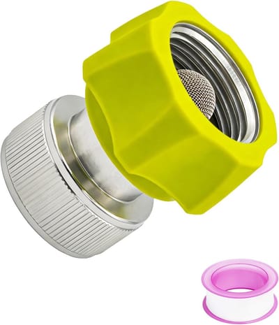 Set van hogedrukreinigeradapter en roze teflontape, slangconnector voor tuin drukwasmachine en reiniging accessoires