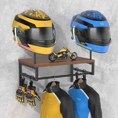 Helmhouder Wandmontagestandaard voor Motoraccessoires en Helmhanger
