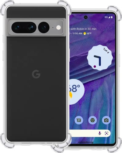 Hoesje Geschikt voor Google Pixel 7 Pro - Sterk & Shockproof - Siliconen Case - Back Cover - Telefoon Hoes Shock Proof - Transparant