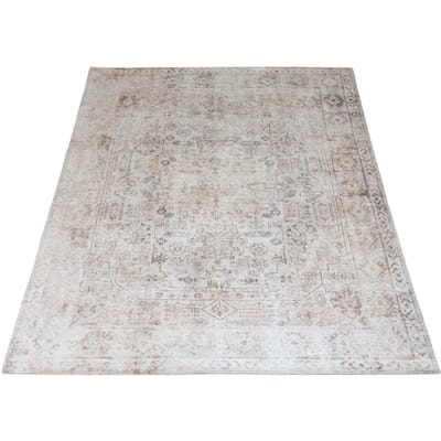 Vloerkleed Shirva 200 x 290 cm - Vintage Design Vloerkleed met Klassiek Ornamentenpatroon