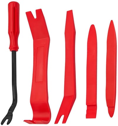 Dailygoods- Demontagegereedschap 5 Stuks - Kunststof Set - Auto-interieur Verwijderingsgereedschap - Dashboard/Paneelhouder - Ergonomisch Ontwerp - Antislip Bevestiging - Verwijderingsset
