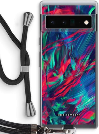 Case Company® - Hoesje met koord geschikt voor Google Pixel 6 Pro hoesje met Koord - Pilgrims Of The Sea - Telefoonhoesje met Zwart Koord - Bescherming aan alle Kanten en Over de Schermrand