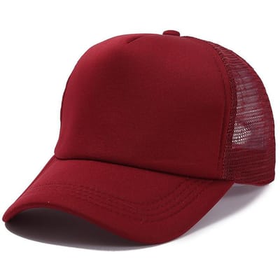 Casquette Unisexe Casquette de Baseball en Maille Unie Décontractée Casquettes Snapback Réglables pour Femmes Hommes Casquette Trucker Hip Hop Streetwear Casquette Papa